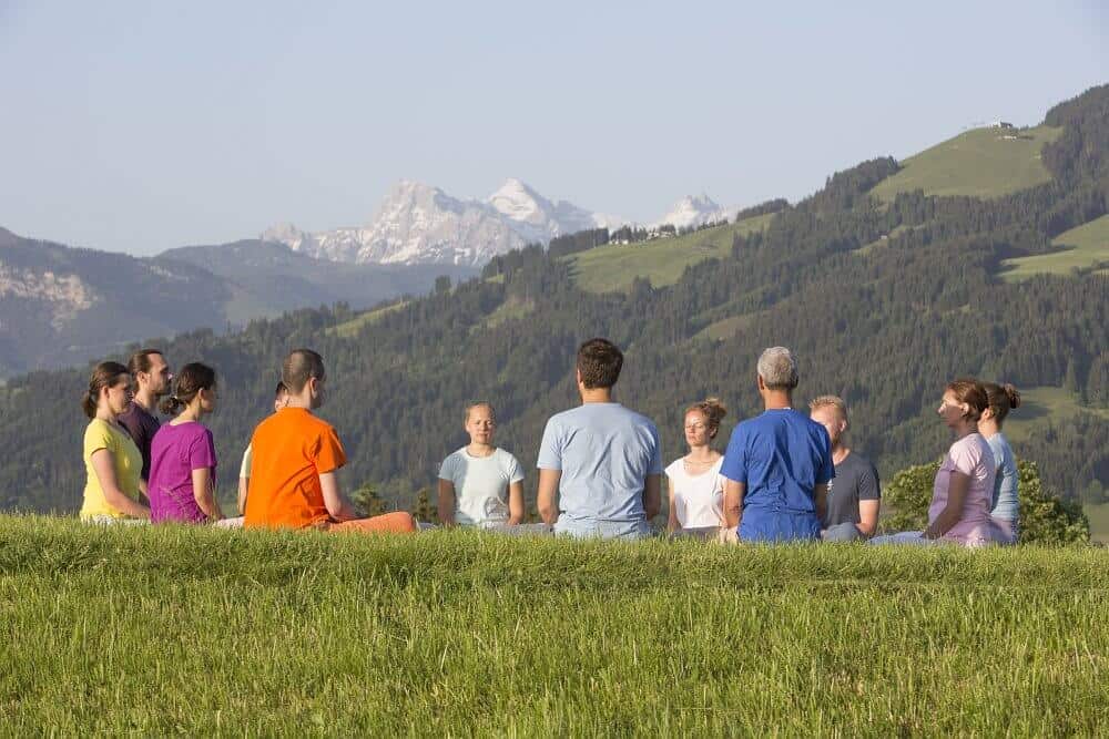 Meditation am Berg