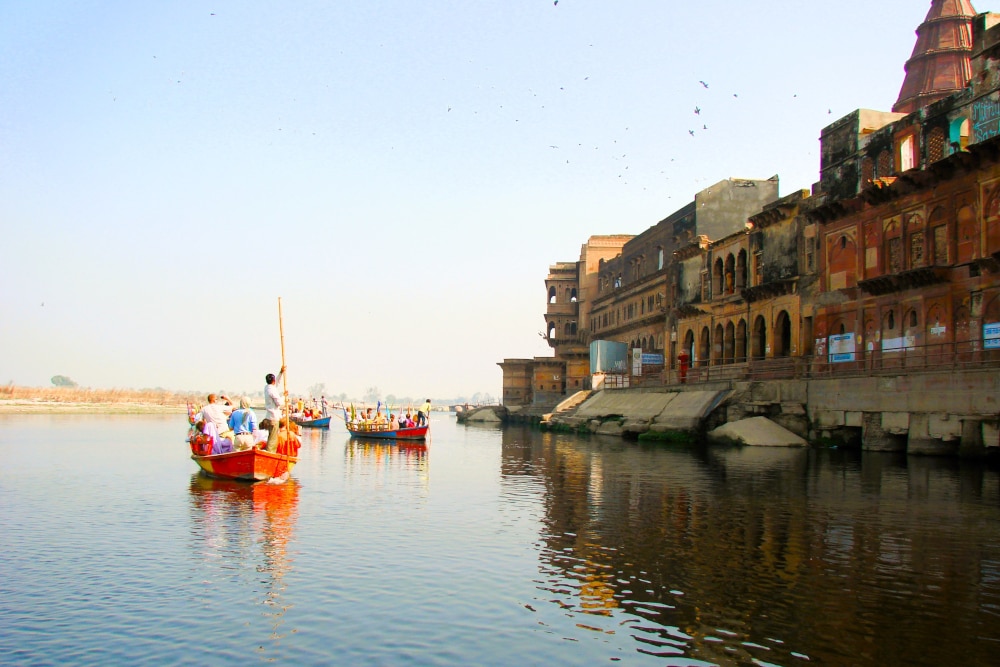 Boat on the Yamuna River