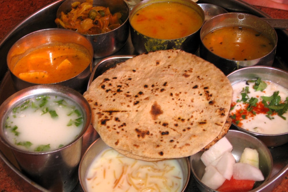 Meal during our stay at Jai Singh Ghera ashram